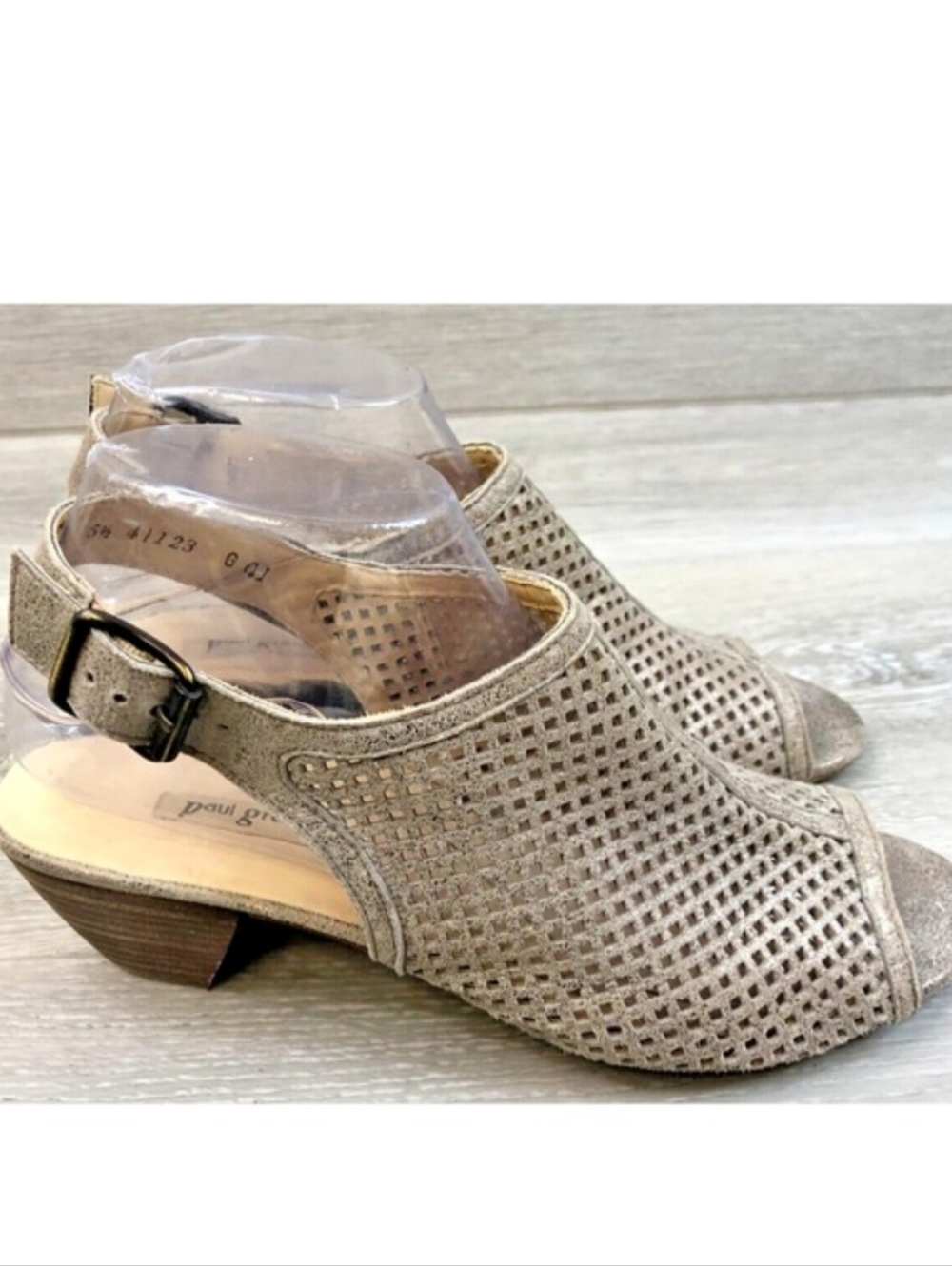 Paul Green 6.5 Lois Leather Slingback Sandal